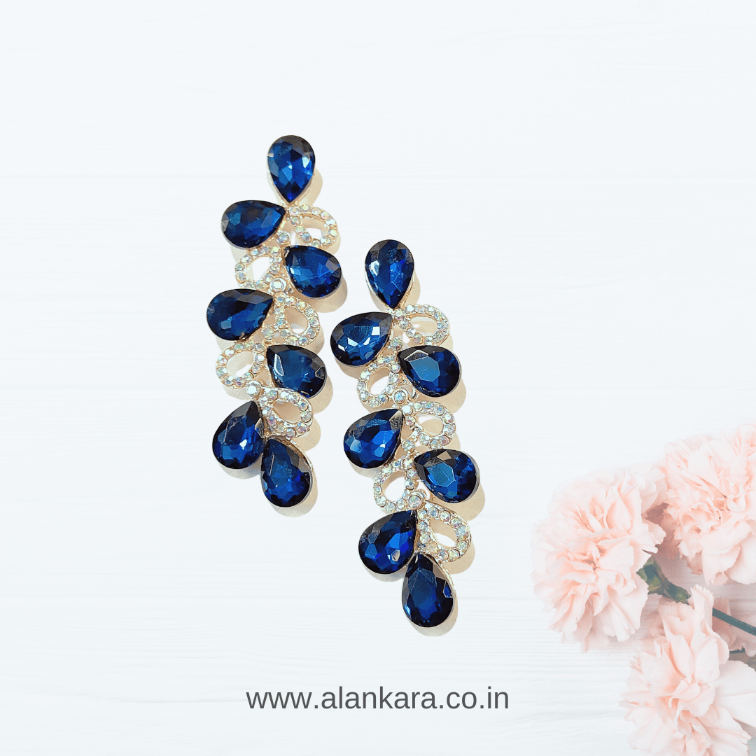 BLUE JHUMKI DANGLER