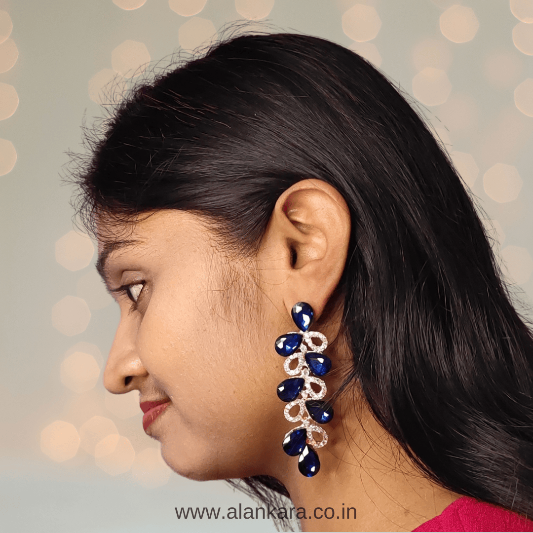 BLUE JHUMKI DANGLER