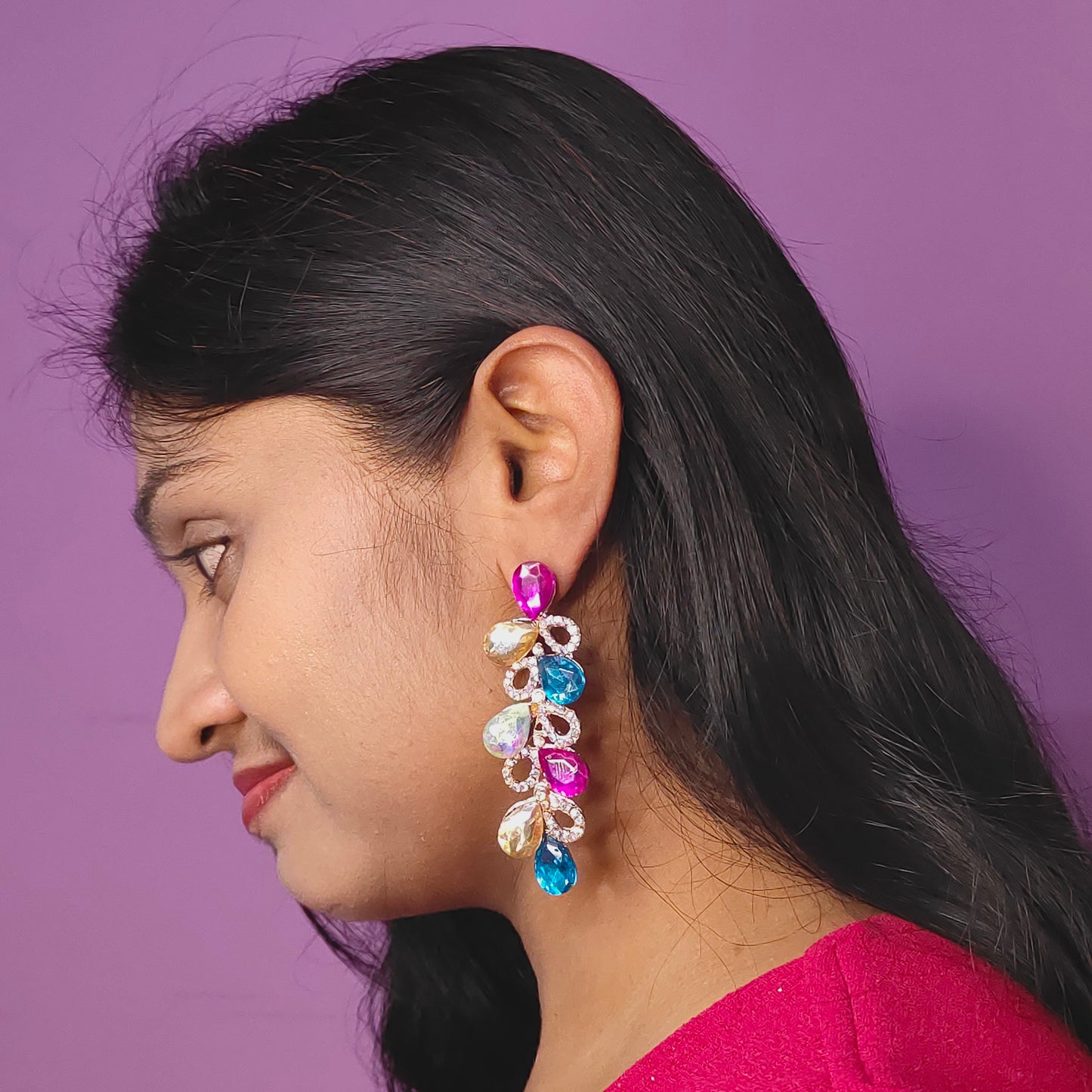 MULTICOLOR JHUMKI DANGLER