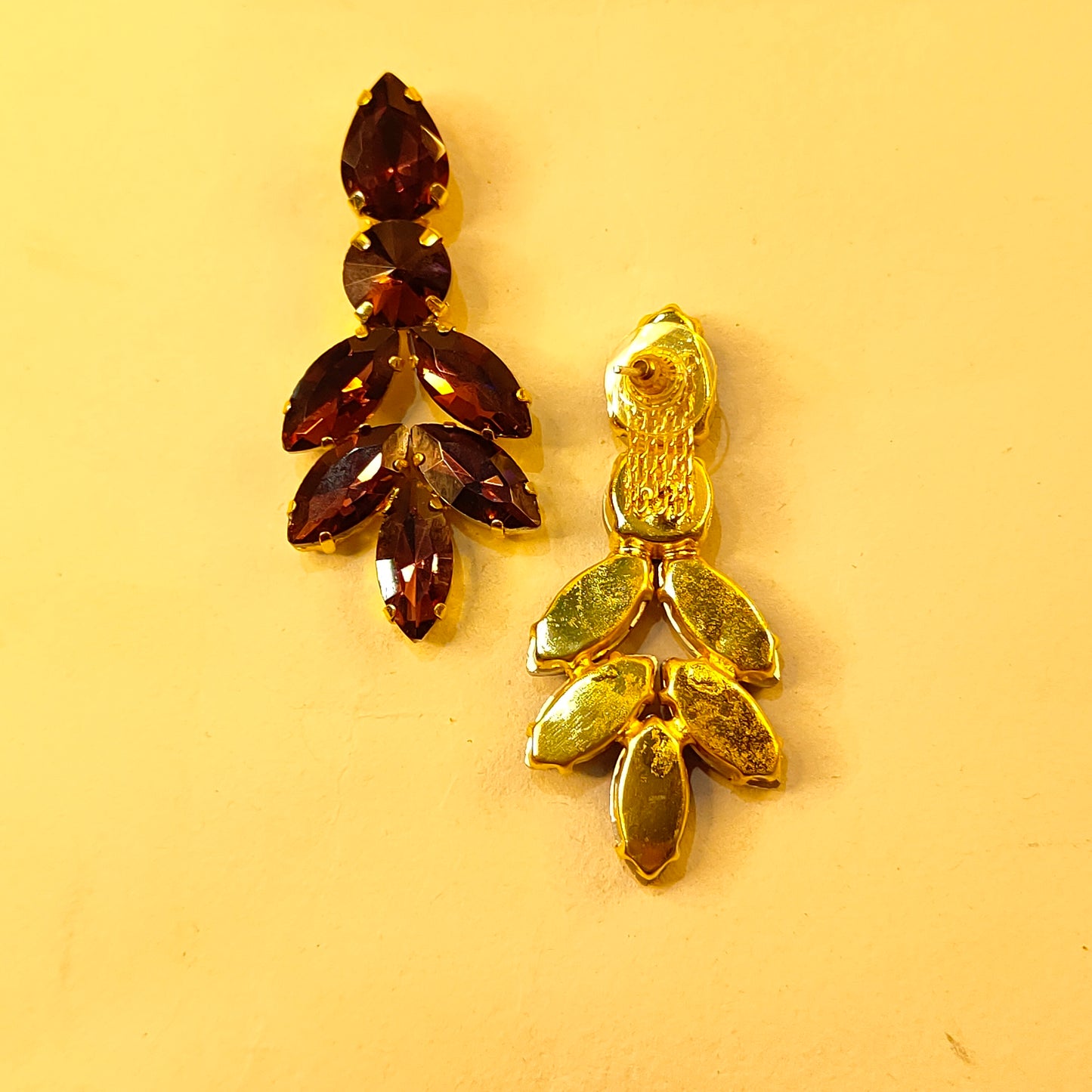 WINE PINE JHUMKA DANGLER