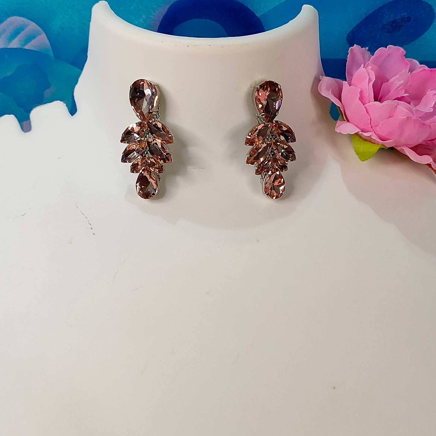 PEACH JHUMKA DANGLER