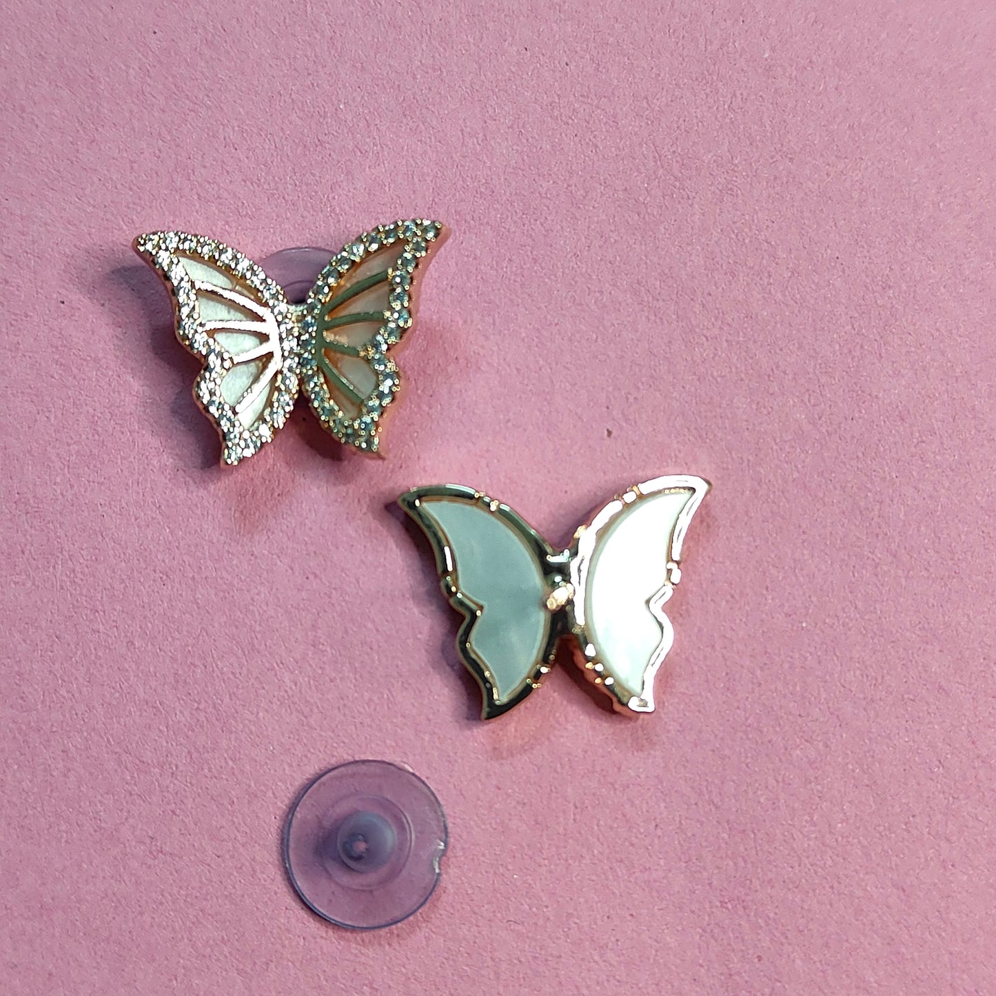 ROSEDOLD BUTTERFLY STUD