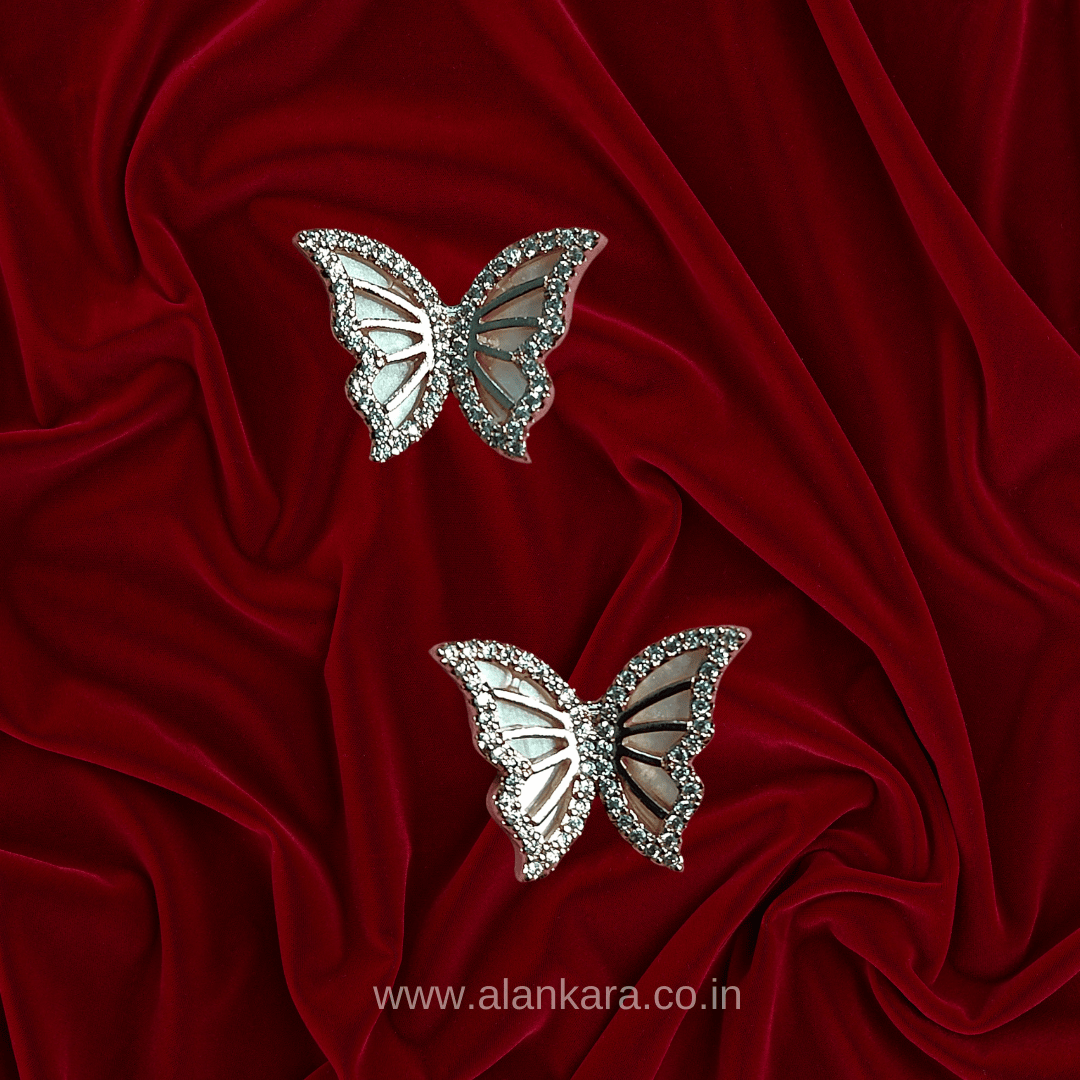 ROSEDOLD BUTTERFLY STUD