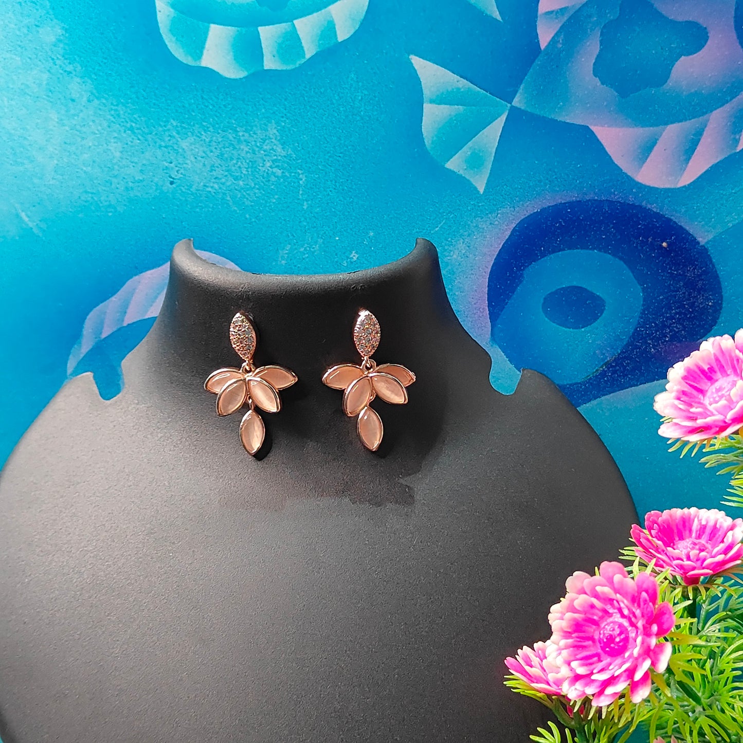 ROSEGOLD LOTUS PETALS STUD