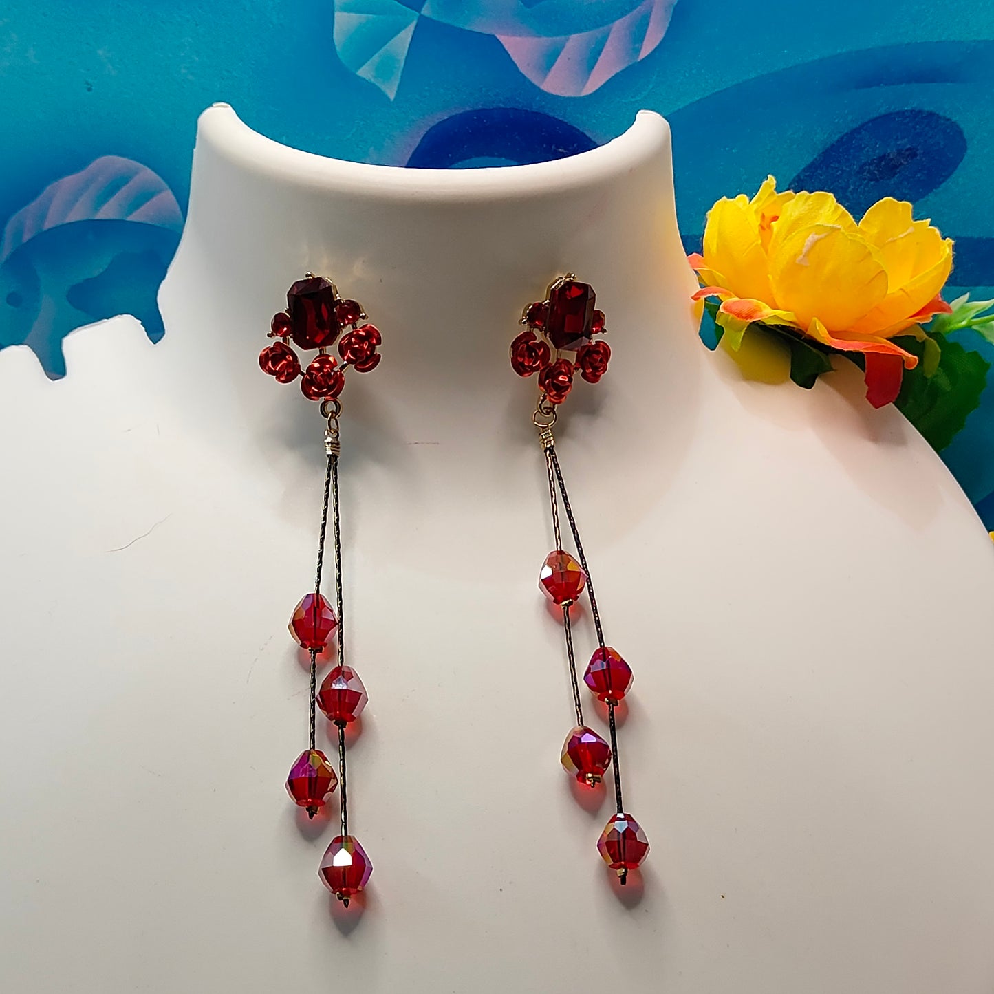 RED ROSE DANGLER